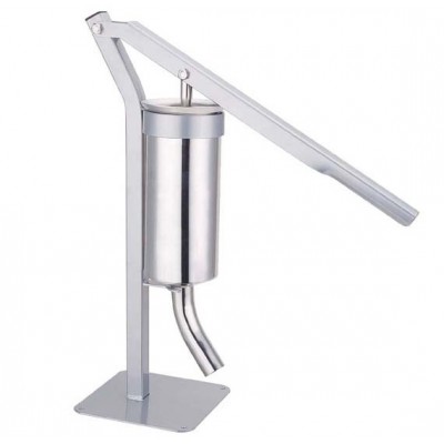 2 kgs vertical sausage filler with metal stand and one stuffing tube